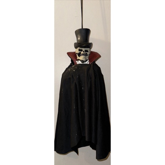 Paper Magic Group Other - Vtg Paper Magic Skeleton Phantom Top Hat Hanging Bungee Cord Goth Creepy 15"